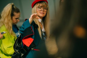 A street style look from Seoul Fashion Week Spring 2020.