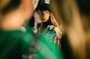 A street style look from Seoul Fashion Week Spring 2020.