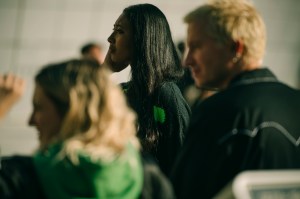 A street style look from Seoul Fashion Week Spring 2020.
