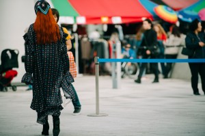 A street style look from Seoul Fashion Week Spring 2020.