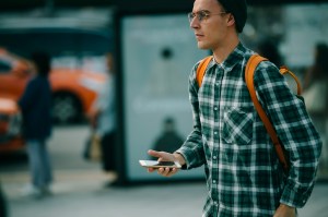 A street style look from Seoul Fashion Week Spring 2020.