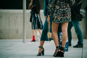 A street style look from Seoul Fashion Week Spring 2020.