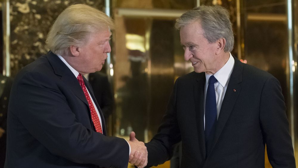 Donald Trump and Bernard Arnault