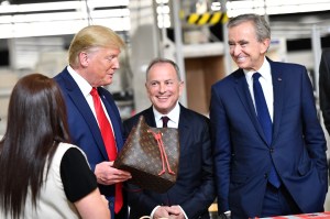 President Donald Trump, Michael and Bernard Arnault