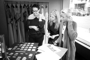 Jessica Serafin at her Vera Wang bridal fitting.