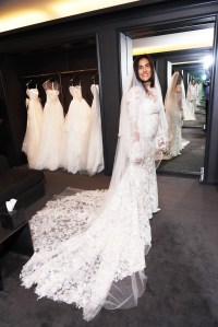 Victoria Garcia at her Vera Wang bridal fitting.