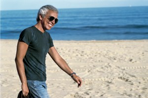 Ralph Lauren on the beach.