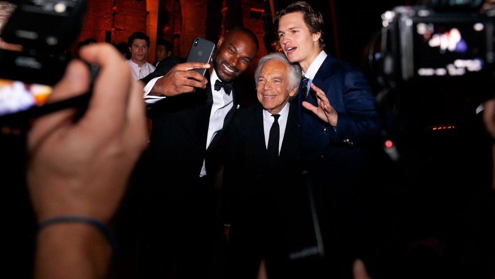 Tyson Beckford, Ralph Lauren, Ansel Elgort