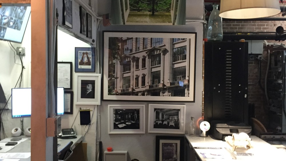 A glimpse of the Vault Museum in the basement of the Bryant Park Studios.