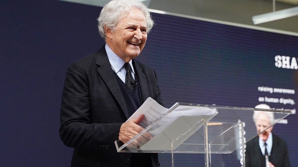 NEW YORK, NEW YORK - NOVEMBER 08: Carlo Mazzi speaks during Prada "Shaping a Sustainable Future Society" conference in New York on November 08, 2019 in New York City. (Photo by Sean Zanni/Getty Images for Prada)