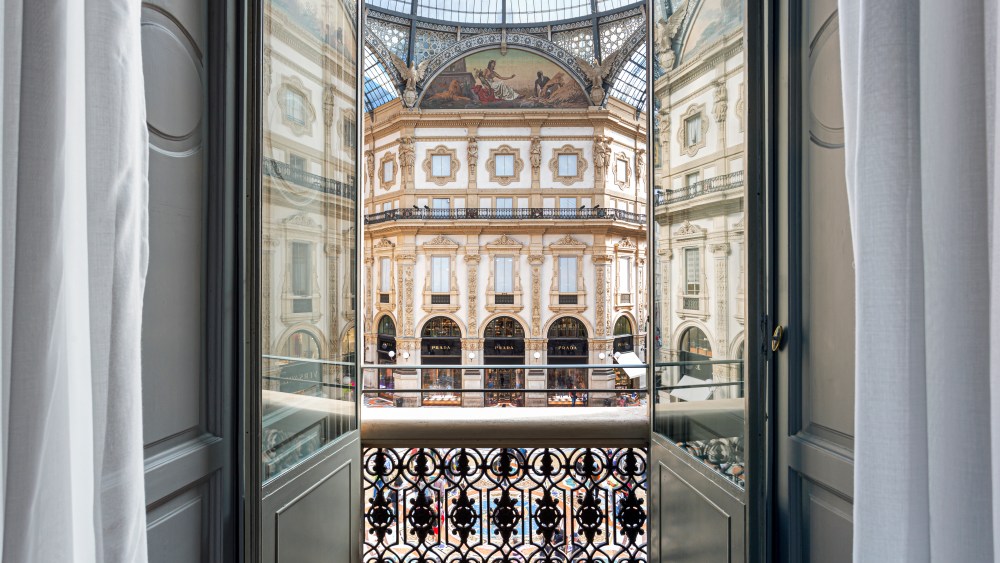 The view on Milan's Galleria Vittorio Emanuele II.
