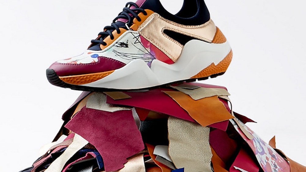 Kenneth Cole's Maddox Resource Jogger sneaker is produced using textile waste, discarded rice husks and recycled polyester and neoprene.