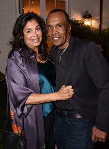 Bernadette Robi and Sugar Ray Leonard