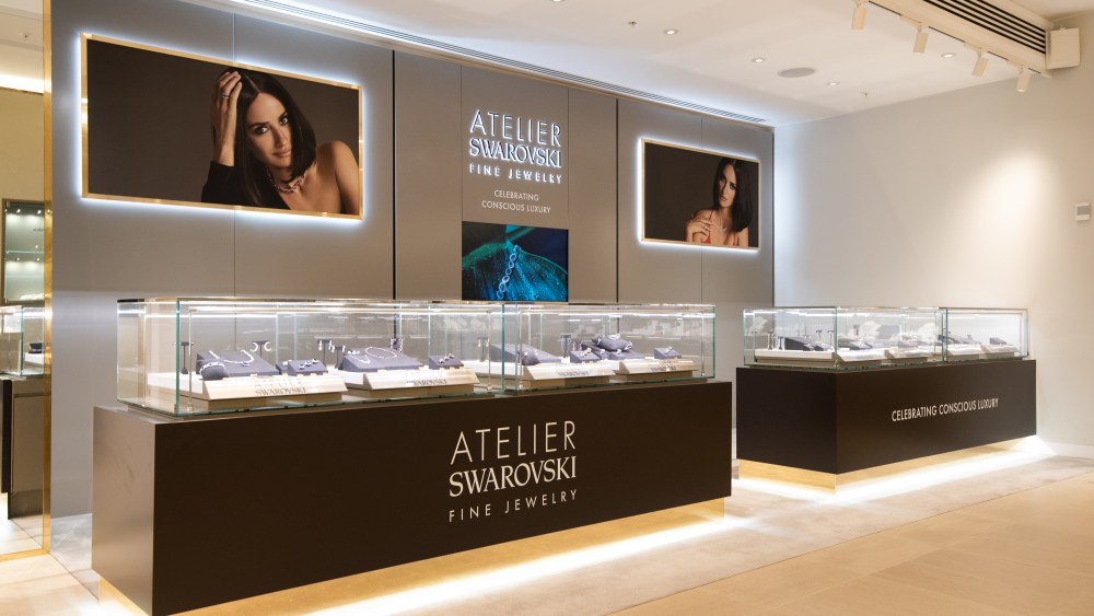 The Atelier Swarovski pop-up in Harrods