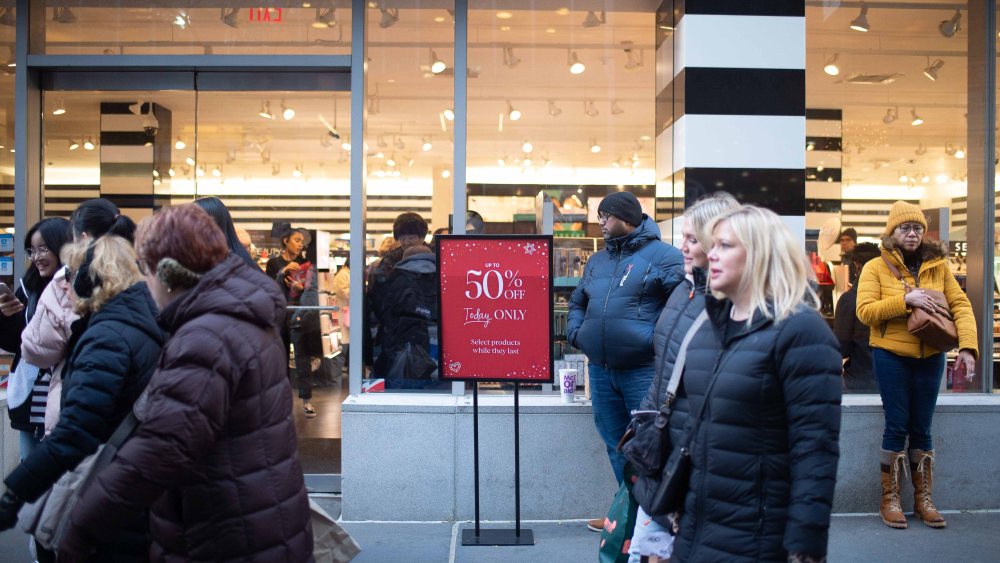 Shoppers on Black Friday in New York City.