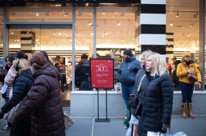 Shoppers on Black Friday in New York City.