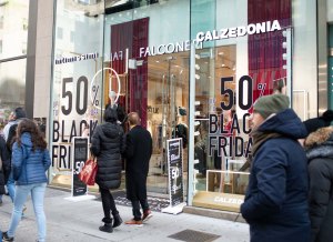 Shoppers on Black Friday in New York City.