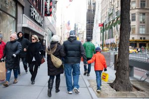 Shoppers on Black Friday in New York City.
