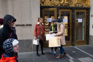 Shoppers on Black Friday in New York City.
