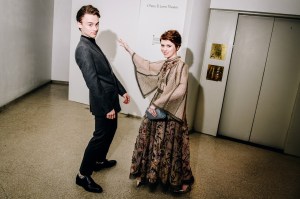 Wyatt Oleff and Sophia Lillis