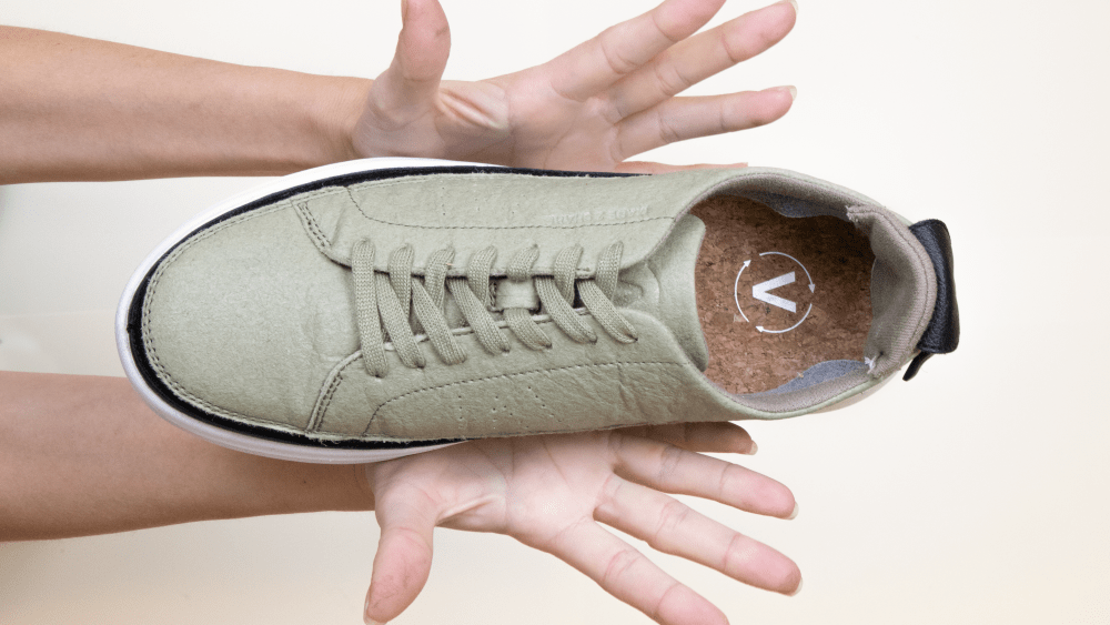 A sneaker from Abcb's Made2Share sustainable collection.