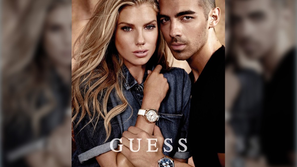 Joe Jonas and Charlotte McKinney for GUESS Watches 2017