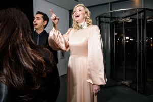 Rajendra Roy and Gwendoline Christie