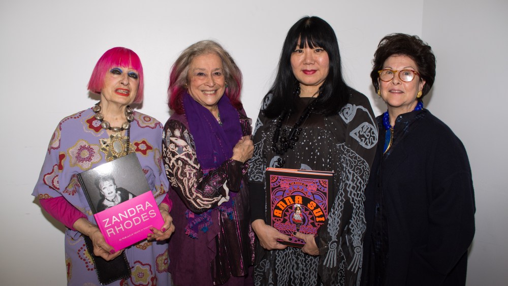 Zandra Rhodes Joan Agajanian Quinn and Anna Sui.