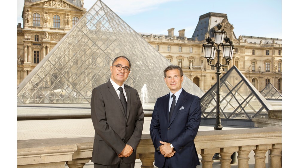 Jean-Luc Martinez of the Louvre and Louis Ferla of Vacheron Constantin