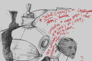 Martin Margiela sketch of the “Jabot”.