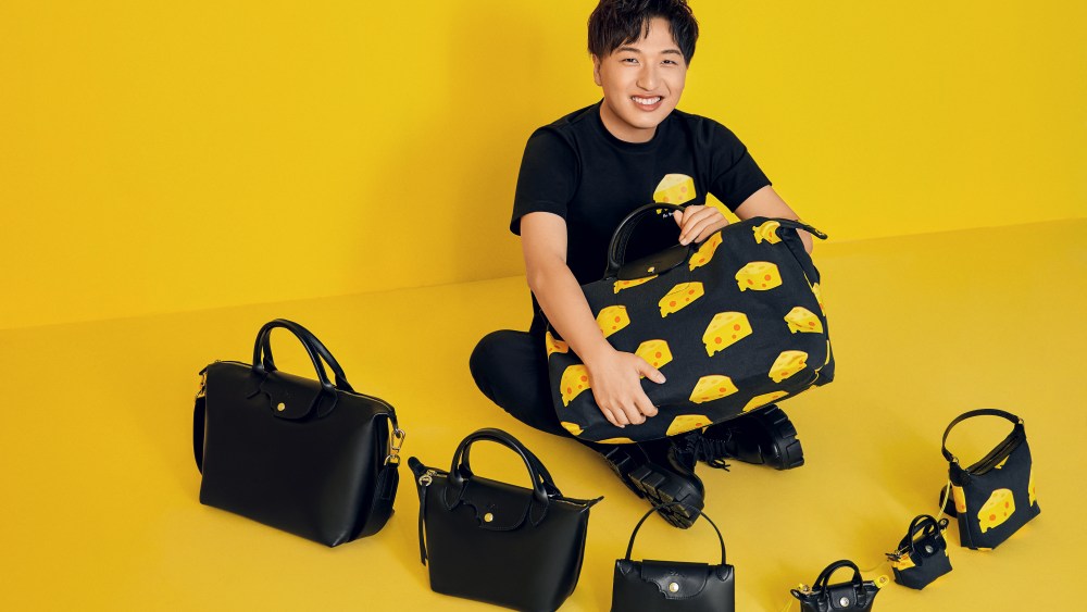 Mr. Bags with his Longchamp 2020 exclusive collection