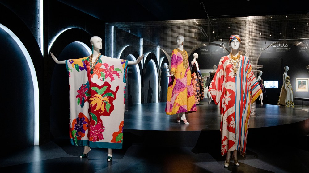 Looks from “Being Oscar de la Renta,” a new exhibition at Centro Leon in Santiago de los Caballeros, Dominican Republic.