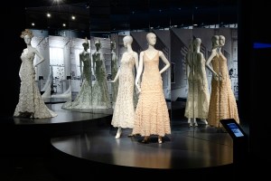 Looks from “Being Oscar de la Renta,” a new exhibition at Centro Leon in Santiago de los Caballeros, Dominican Republic.