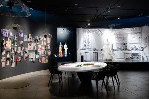 Looks from “Being Oscar de la Renta,” a new exhibition at Centro Leon in Santiago de los Caballeros, Dominican Republic.