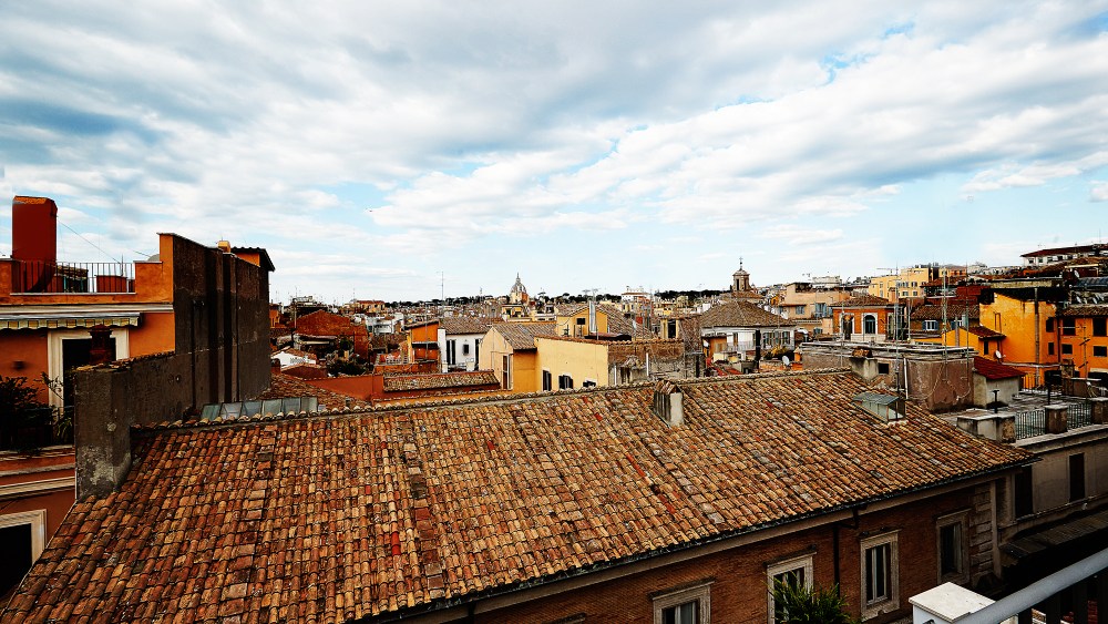 The view from the Palazzo delle Pietre in Rome.