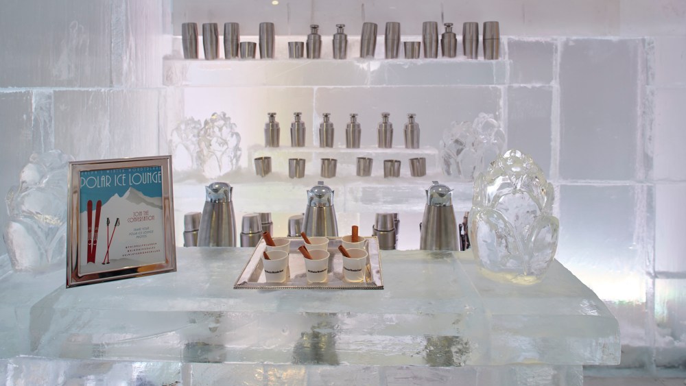 The Polar Ice Lounge in the Polo shop at Bloomingdale's.