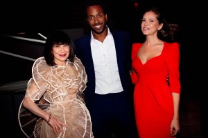 Roselee Goldberg, Rashid Johnson, and Dasha Zhukova