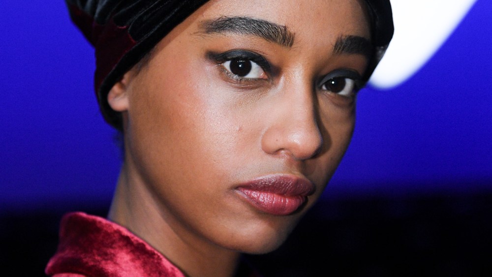 Backstage at Giorgio Armani Pre Fall 2020.