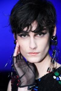 Backstage at Giorgio Armani Pre Fall 2020.