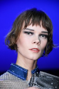 Backstage at Giorgio Armani Pre Fall 2020.