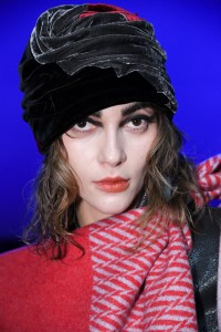 Backstage at Giorgio Armani Pre Fall 2020.