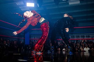 The scene at the PUMA x Balmain launch party.