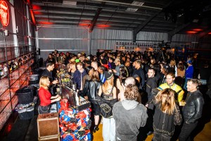 The scene at the PUMA x Balmain launch party.