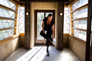 "I"m not giving them back," Owens said of the paper shooties that are required at the Hollyhock House tour.