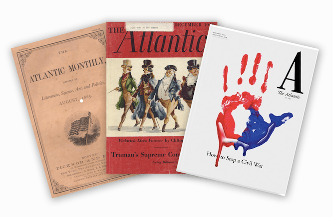 The Atlantic magazine covers