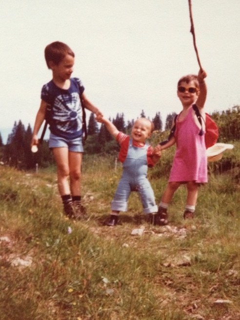 Lucie Germser, head of communication and design at Monsieur-T, reflects on an old photo of herself in re-used denim overalls.