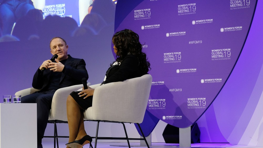 François-Henri Pinault at the Women's Forum in Paris.