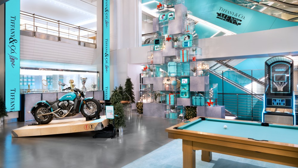 Tiffany's men's pop-up store located in what will become its temporary flagship store.