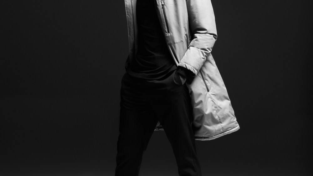 Serge Ibaka in a Nobis parka.
