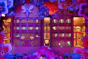 The window display at Galaries Lafayette in Paris.